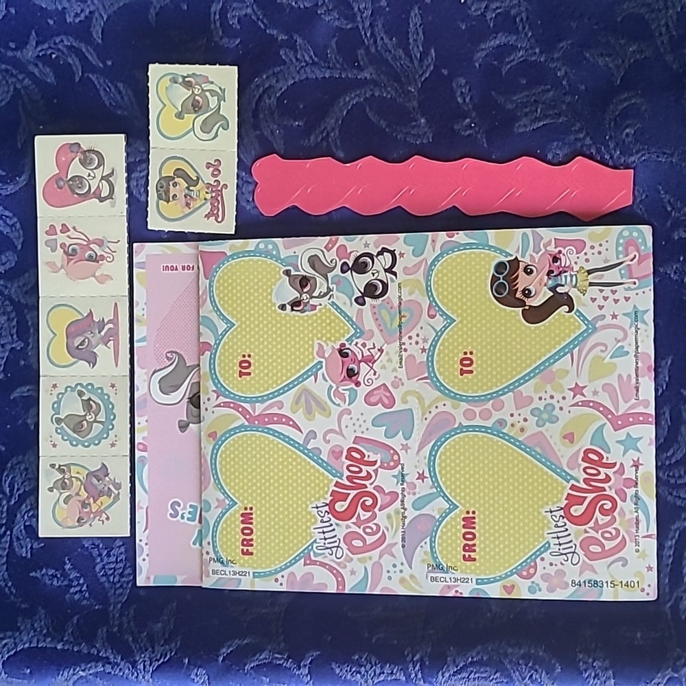 RARE Hasbro Littlest Pet Shop Valentine Cards - 2013 Collectible LPS